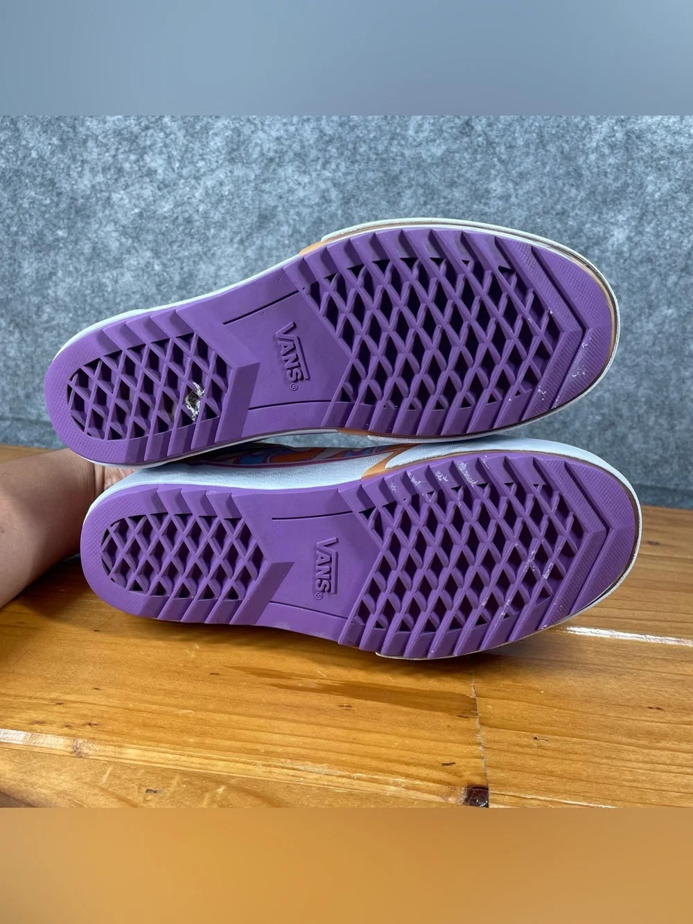 Vans Old Skool Stacked Womens Size 8 / Men 6.5 UV Ink Peace Platform Psychedelic